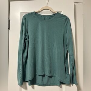 Athleta Teal With Ease Top